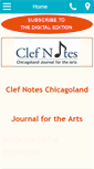 Mobile Screenshot of clefnotesjournal.com
